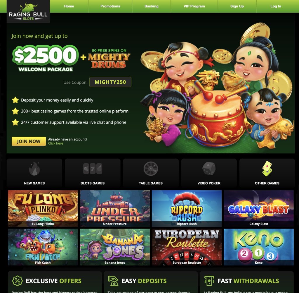 Raging Bull Slots Online